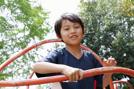 口呼吸の男の子