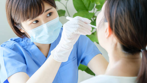 健診する様子